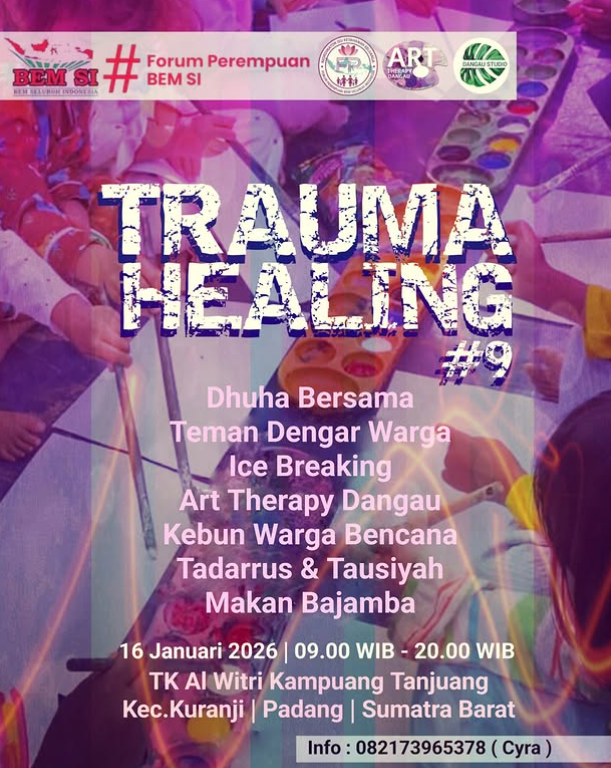 Trauma Healing #9: “Sumatra Survive” untuk Pemulihan Psikologis Warga Terdampak Bencana di Padang