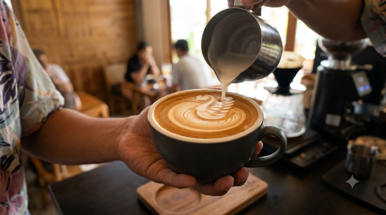 Menikmati Slow Morning dan WFC Nyaman di Lokha Coffee Batuan