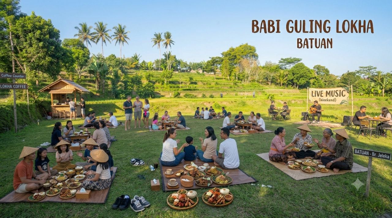 Menikmati Babi Guling Cita Rasa Khas Bali dengan Suasana Asri di Babi Guling Lokha Batuan