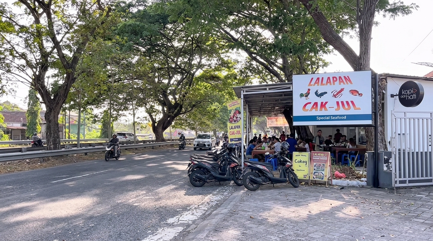 Nikmati Kuliner Lalapan dan Seafood Lezat di Lalapan Cak Jul Bali