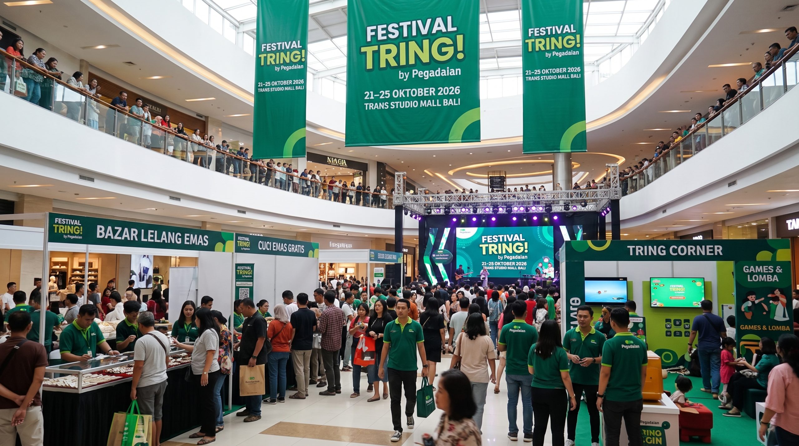 Pegadaian Gelar Festival Tring di Trans Studio Mall Bali, 21–25 Oktober 2026