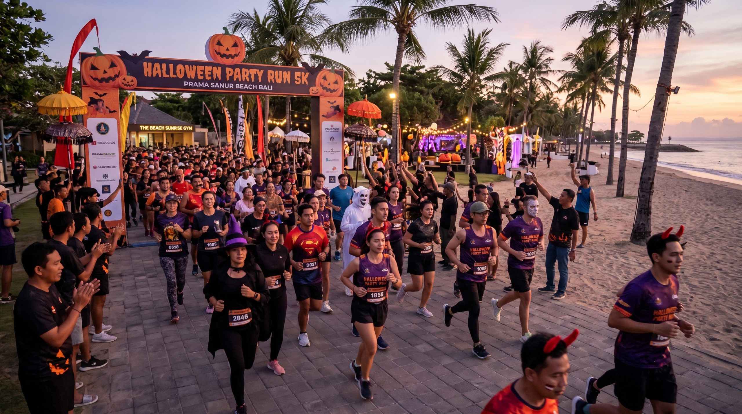 Lomba Halloween Party Run 5K Digelar di Prama Sanur Beach Bali 31 Oktober
